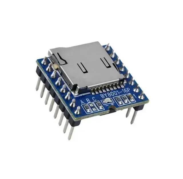 Alt view image 3 of 4 - 1PCS TF Micro SD U-Disk BY8001-16P MP3 Player Audio Voice Module Board 3.3V 5V for