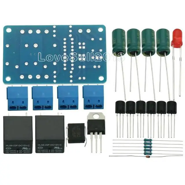 Alt view image 4 of 6 - Audio Speaker Protection Board Components Boot Delay DC Protect Kit DIY For Stereo Amplifier Gauge Breadboard Double Channel