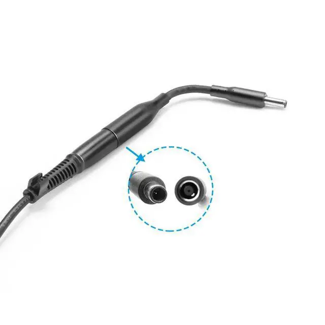 Alt view image 6 of 6 - Right Angle Connector 7.4*5.0mm To 4.5*3.0mm DC Power Charger for Blue Tips Copper Core Laptop Adapter