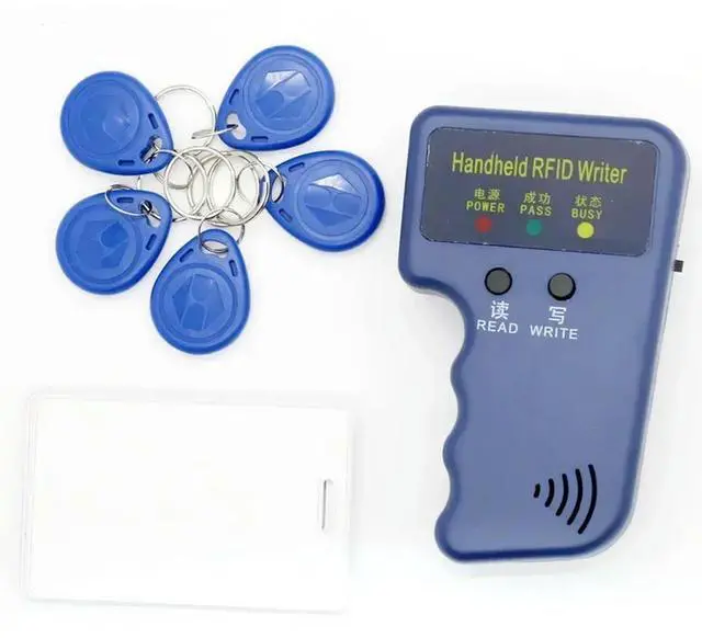 Alt view image 5 of 6 - Repetitive Handheld 125KHz EM4100 5200 RFID ID Card Writer Copier Duplicator Programmer