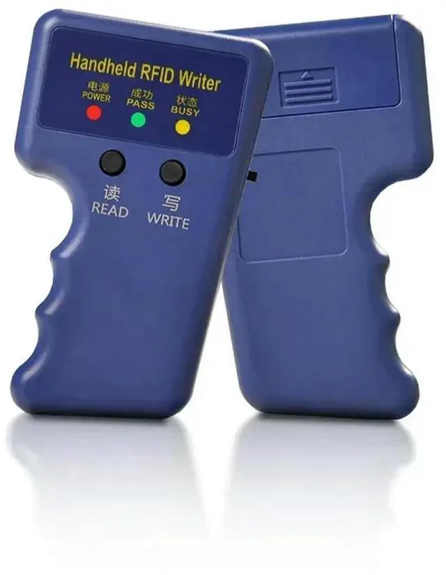 Alt view image 6 of 6 - Repetitive Handheld 125KHz EM4100 5200 RFID ID Card Writer Copier Duplicator Programmer