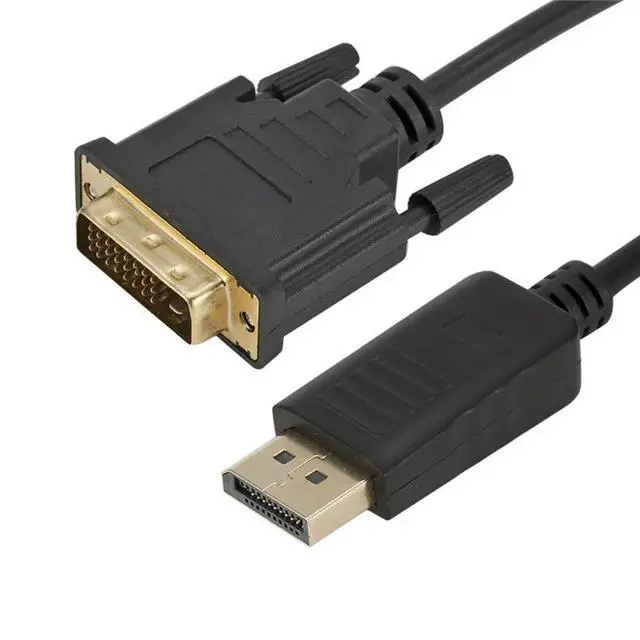 Alt view image 6 of 6 - DP Display-port Displayport To DVI Cable 1.8M DP To DVI Adapter Cable Converter Displayport In To DVI 24+1 Out for