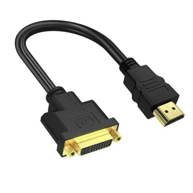 Alt view image 4 of 6 - M/F Male- Female Video Adapter Cord HDMI-compatible To DVI-I 24+5 Cable Video Adapter Cord for PC HDTV DVD LCD Dropshipping