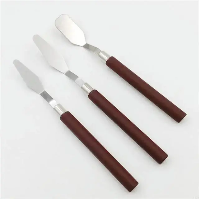 Alt view image 3 of 3 - 2025 3Pcs Multiple Stainless Steel Painting Cutter Handle Tools For Art
