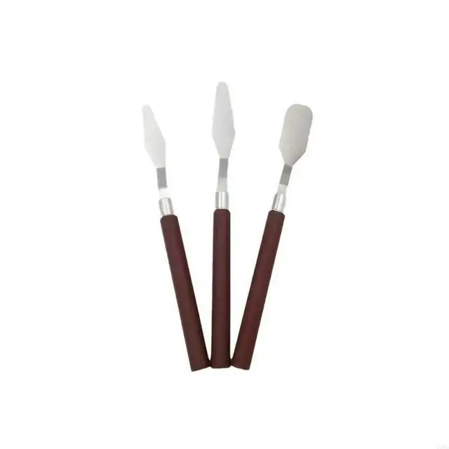 Main image of 2025 3Pcs Multiple Stainless Steel Painting Cutter Handle Tools For Art
