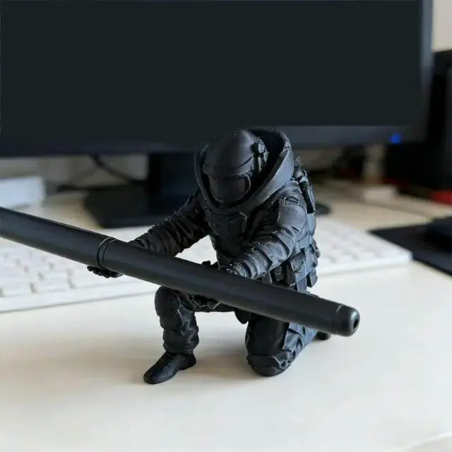 Alt view image 2 of 3 - 3D Printed Plastic Soldier Pen Organiser Desktop Display Stand For Holding Pens Pencils Eyeglasses Phone 5.5x8.5x9cm