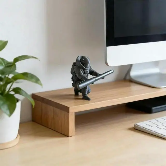 Alt view image 3 of 3 - 3D Printed Plastic Soldier Pen Organiser Desktop Display Stand For Holding Pens Pencils Eyeglasses Phone 5.5x8.5x9cm