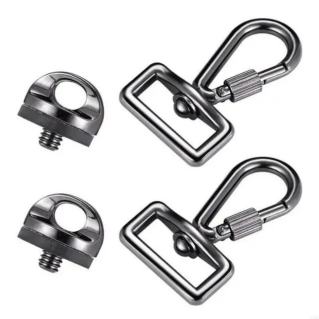 Alt view image 3 of 3 - 1/4" Screw Connecting Adapter Quick Release Trigger Hook Ring Carabiner Screw
