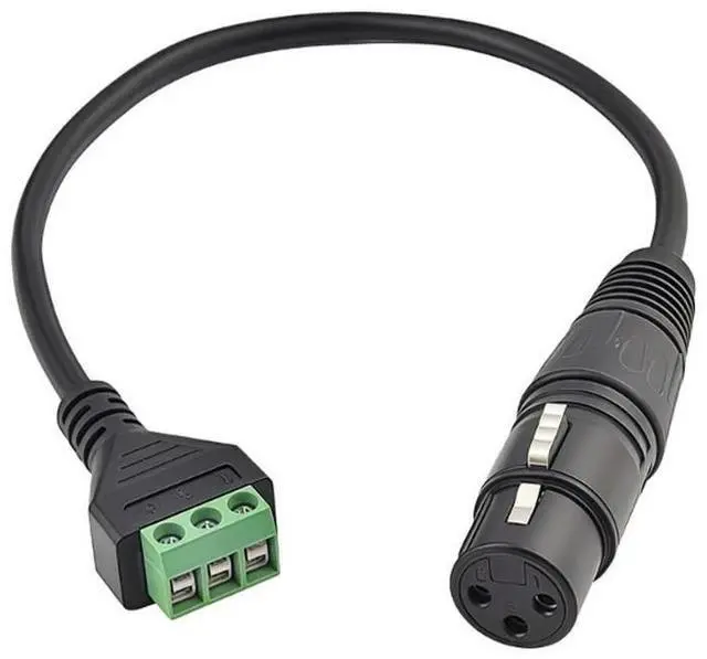 Main image of 2025 XLR Female Connector To 3 Pin Screw Terminal Cable for Microphone Mixer