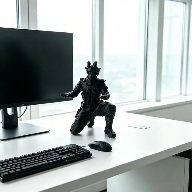 Main image of Miniature Pencil Cup Figurine Pen Display Stand 3D Printed Human Pen Stand