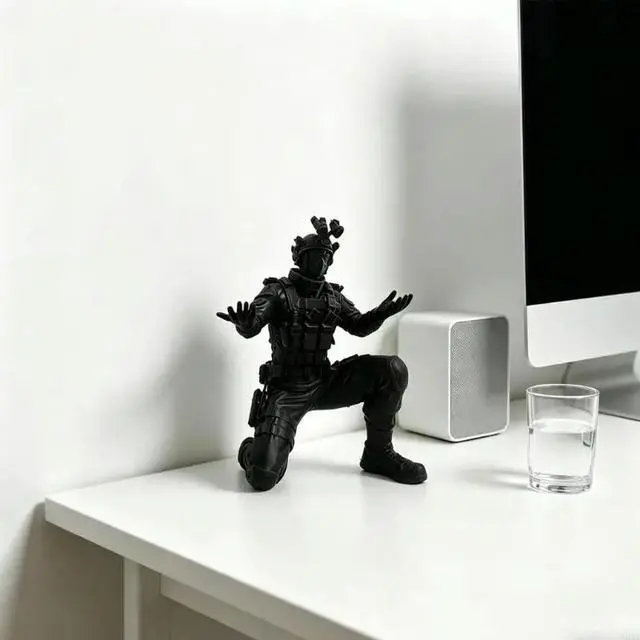 Alt view image 3 of 3 - Miniature Pencil Cup Figurine Pen Display Stand 3D Printed Human Pen Stand