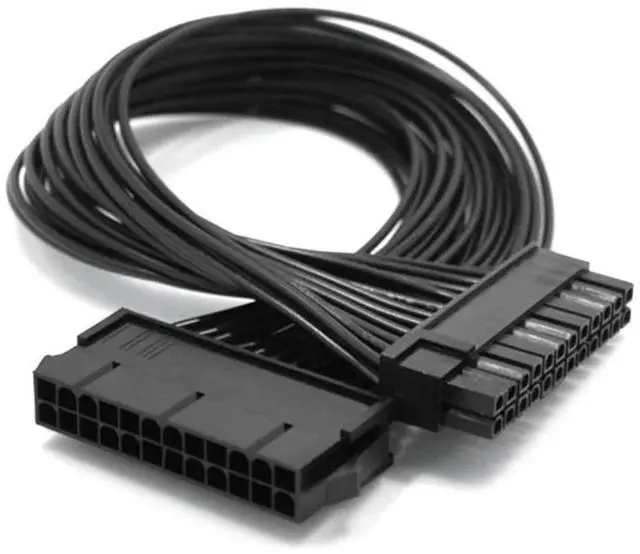Alt view image 2 of 6 - 2025 ATX 24 Pin Motherboard Power Extension Cable Internal PC PSU ATX 24 Pin Male to 24 Pin Female Extension Power Cable