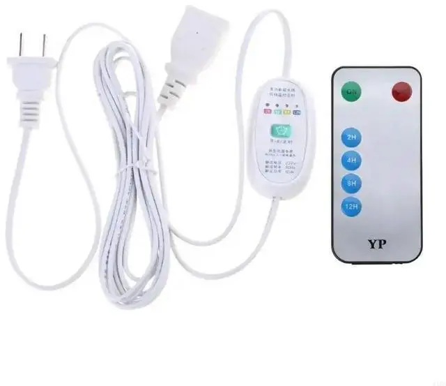 Main image of US 2pin 2.5m 110V 220V 60W Remote Switch 2-12 Hour Timing Extension Cable for Ceiling Fan LED Light Lamp