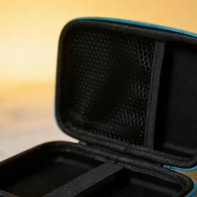 Alt view image 3 of 3 - Bag with Mesh Pocket & Strap Handheld Console Carrying Case Scratchproof Case Shockproof Box for R36S/R35S
