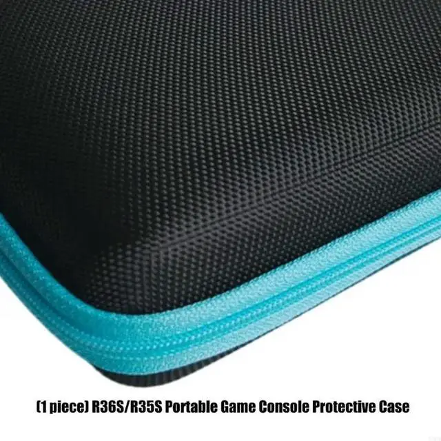 Alt view image 2 of 3 - Bag with Mesh Pocket & Strap Handheld Console Carrying Case Scratchproof Case Shockproof Box for R36S/R35S