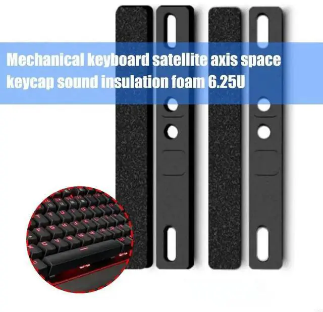 Main image of 4PCS/Set Spacebar Sound Insulation Foam Noise Absorbing Cotton For DIY Mechanical Keyboards 6.25U Space Bar Pads