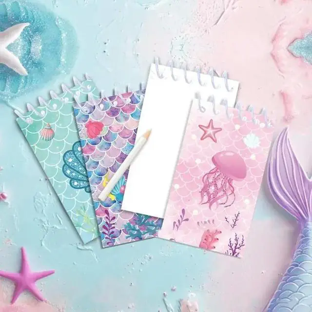 Main image of 8 Pcs Cartoon Notebooks Memo Pad Coil Booklet Notepads Spirals Notepads Pocket Notebooks for Classroom