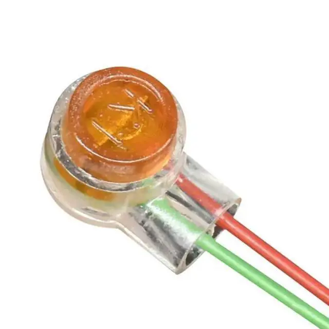 Alt view image 2 of 3 - Telephone Cord Terminal Clear Crimp Connection Terminals K1 Connector