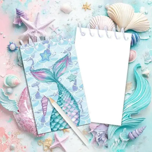 Alt view image 2 of 3 - 8 Pcs Cartoon Notebooks Memo Pad Coil Booklet Notepads Spirals Notepads Pocket Notebooks for Classroom