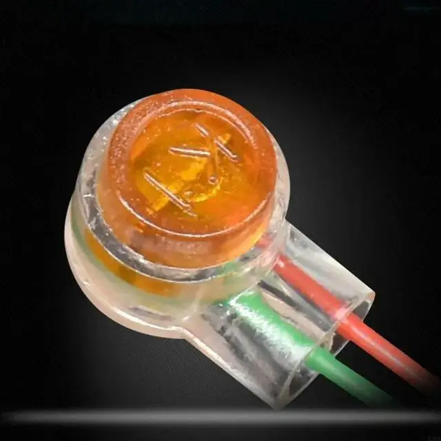 Alt view image 3 of 3 - Telephone Cord Terminal Clear Crimp Connection Terminals K1 Connector