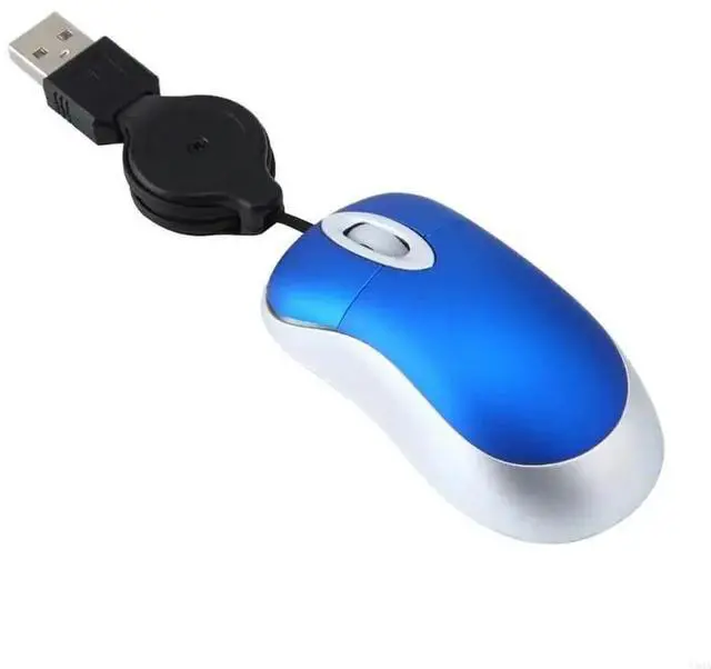 Alt view image 3 of 6 - Retractable USB Cord Mouses Girl Creative Computer Peripherals Notebook