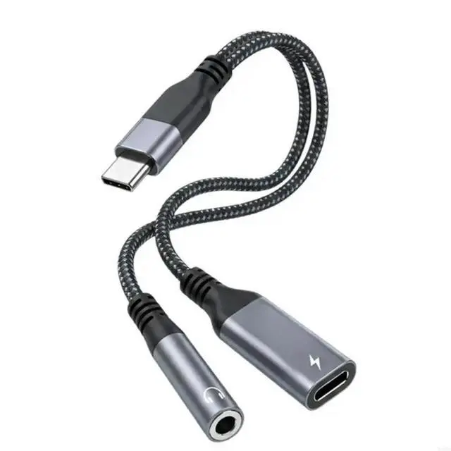 Main image of 2025 MultiFunction USB C to 3.5Mm Headphone and Chargers Adapters For Charging &Sound