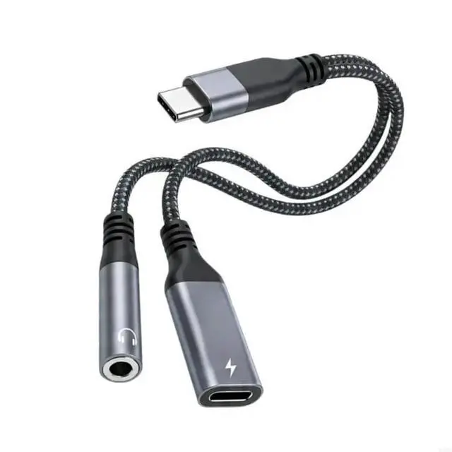 Alt view image 2 of 4 - 2025 MultiFunction USB C to 3.5Mm Headphone and Chargers Adapters For Charging &Sound