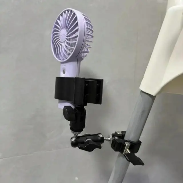 Alt view image 3 of 6 - l Plastic Adjustable Clamp Holder Featuring 360 Rotate for Mounting Microphones Hair Dryers and Handheld Fan