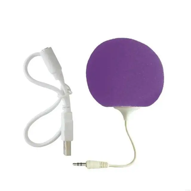 Alt view image 2 of 6 - Colorful Ball Speaker with 3.5mm Headphone Small Speaker