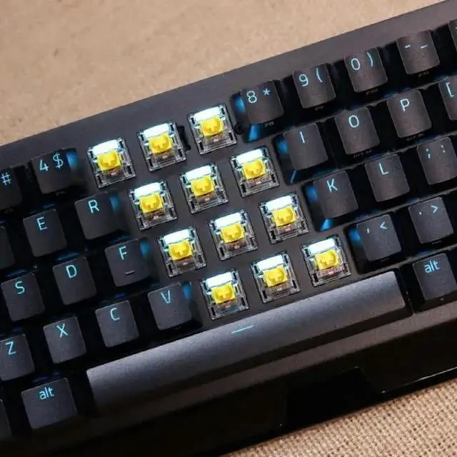 Alt view image 3 of 6 - Mechanical Keyboards 3Pin RGBs Yellow Axises Switches for Blackwidow V3Pro