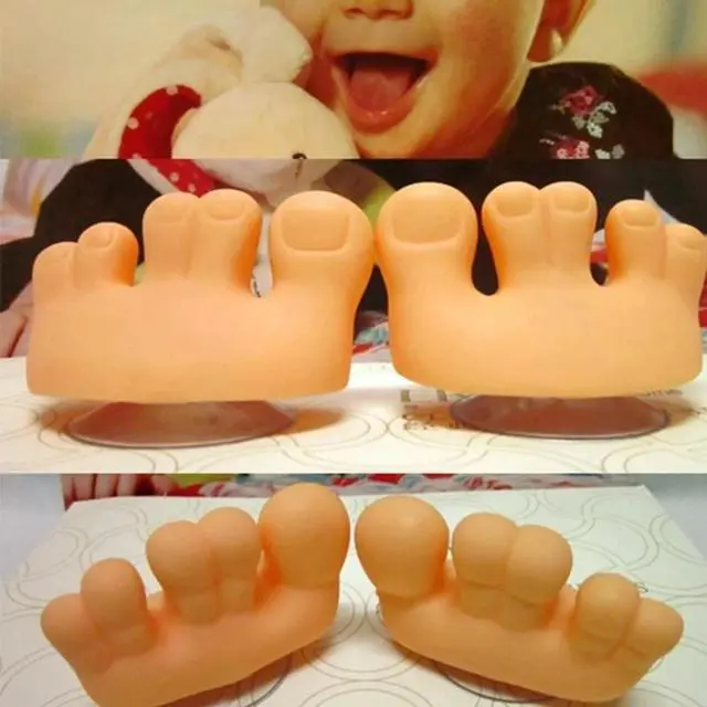 Main image of Tooth Brush Holder Foot Toe Feet Toothbrush Holder Home Bathroom Accessory