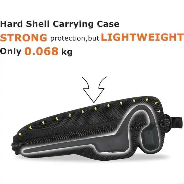Alt view image 3 of 6 - Lightweight EVA Case For OpenRun Pro2/Mini,Open Swim/Open Move Earphones Bag For Gym Commute Travel
