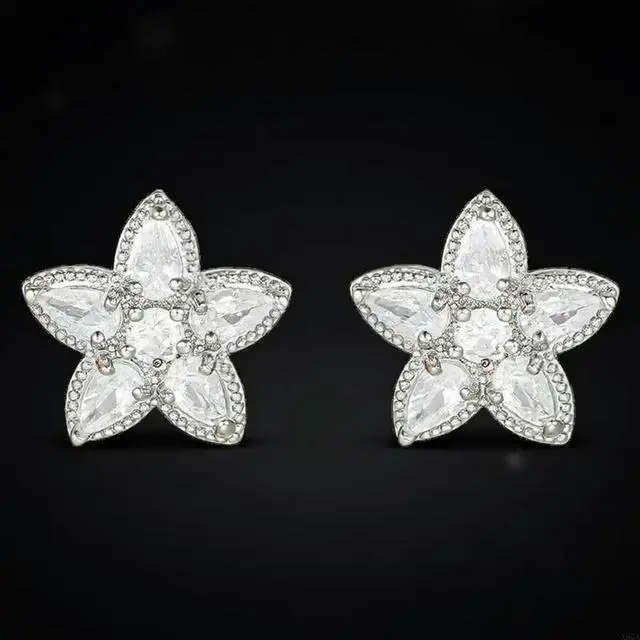 Alt view image 2 of 6 - 2025 2PCS Alloy Earphone Jewelry Ear Clip Charm For Freeclip 1/2 Featuring Crystal Zircon Stones Trendy Fashion Accessory