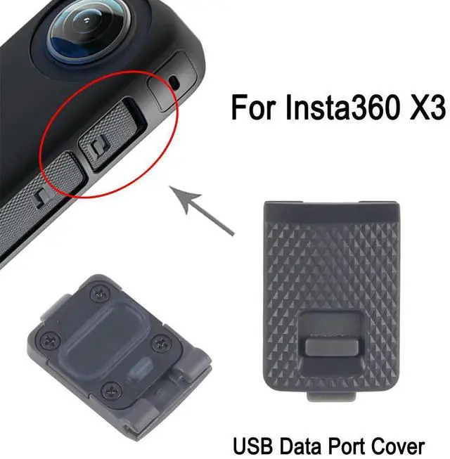 Main image of For X3 USB Data Port Cover Replacement, For X3 Action Camera USB Interface Protective Cover