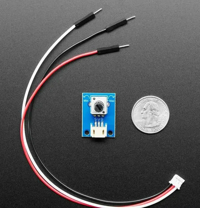 Main image of 4493 STEMMA Wired Potentiometer Breakout Board - 10K ohm Linear