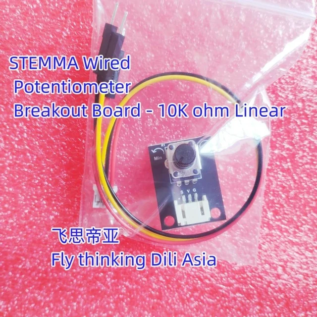 Alt view image 3 of 3 - 4493 STEMMA Wired Potentiometer Breakout Board - 10K ohm Linear