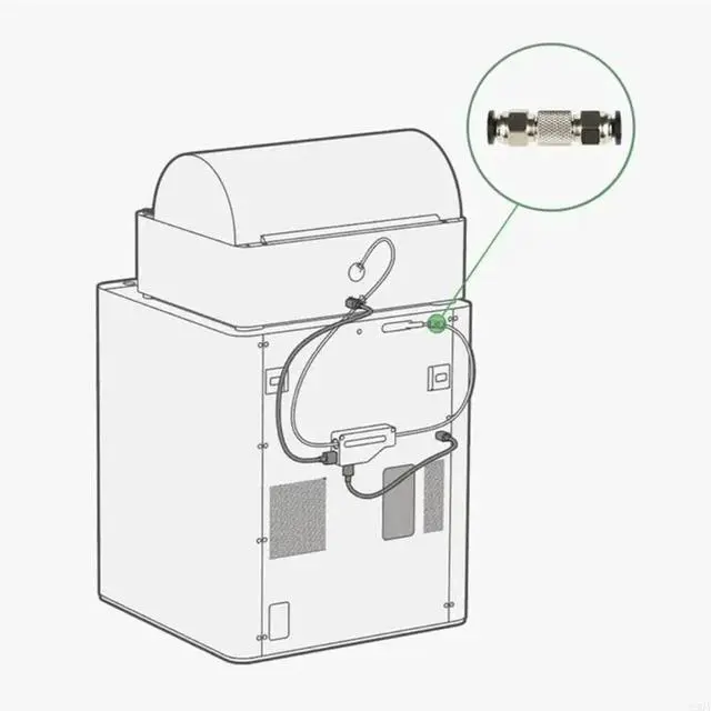 Alt view image 3 of 6 - 2025 Precise PTFE Tube Coupling For X1C/P1P 3D Printer Enhances Stability