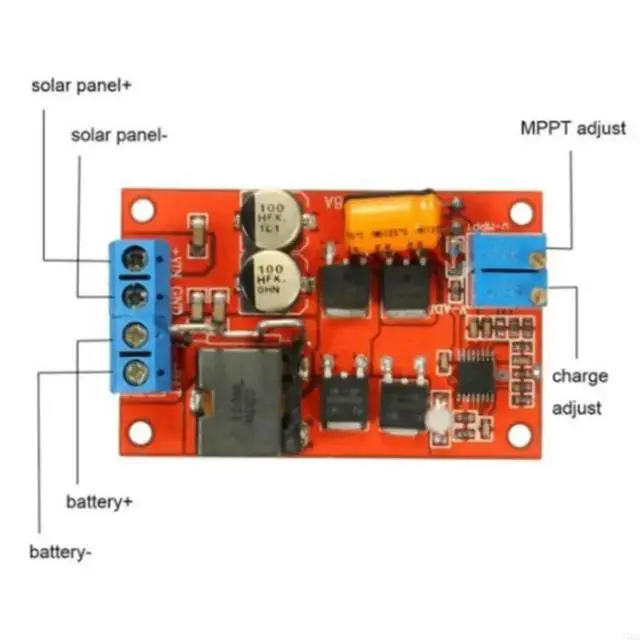 Alt view image 3 of 6 - Auto MPPT Solar Panel Regulator 5A Most Adjustable DC5 26V With