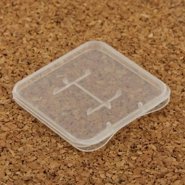 Alt view image 3 of 6 - 100 PCS Transparent Plastic Card Box for Micro SD Card (TF Card)