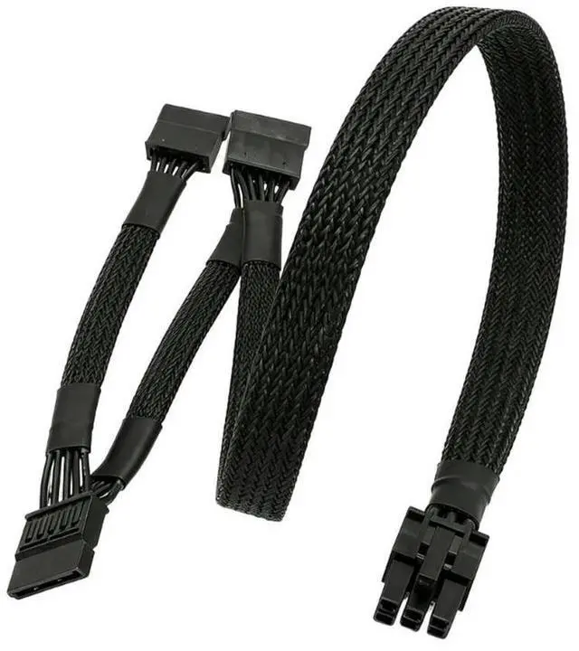 Main image of 2025 Professional 6Pin To 3SATA Power Splitter Cable For Hard Drive Power Supply