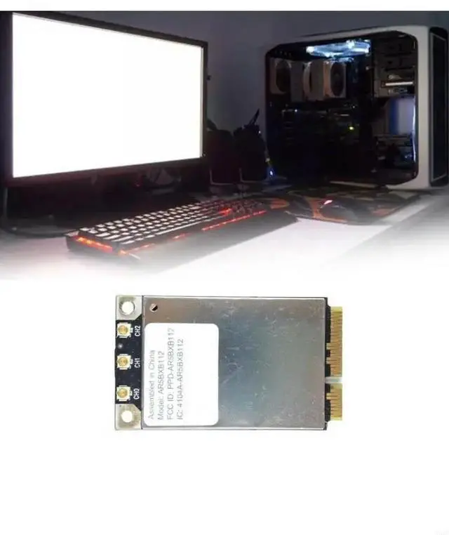 Main image of AR5BXB112 AR9380 Dual Band 450Mbps Mini PCI-E Card for PC Desktop