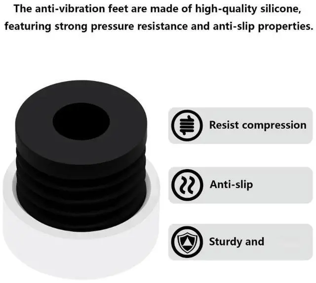 Main image of 2025 4PCS 3D Printer Stabilizers Feet Rubber Vibration Proof Pad for Mini Smooth Operation
