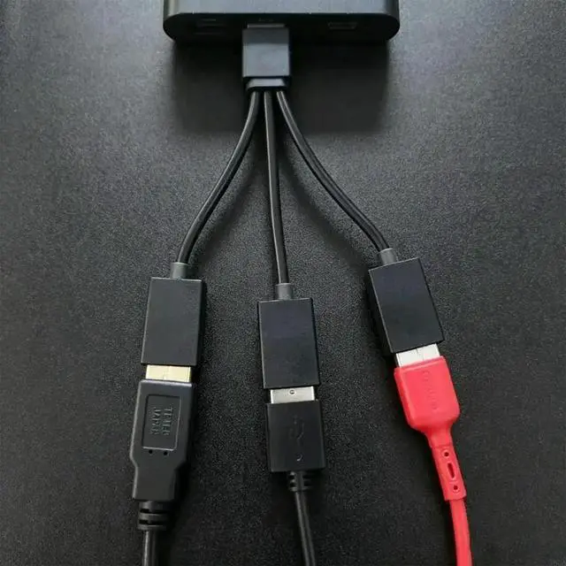 Alt view image 3 of 6 - 2025 Fast Speed USB Y Cable 480Mbps 3 Way Hubs Adapters Charging Multiple Devices