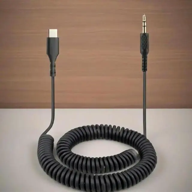 Alt view image 2 of 6 - 2025 Premium Coiled Audios Cable Type C To 35mm Spring Wire For Monitor Major Earphone