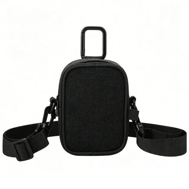 Alt view image 4 of 6 - 2025 Travel Shoulder Bag with Carabiner For GO 5/GO 4/GO 2 Small Music Player And On The Go Use Black