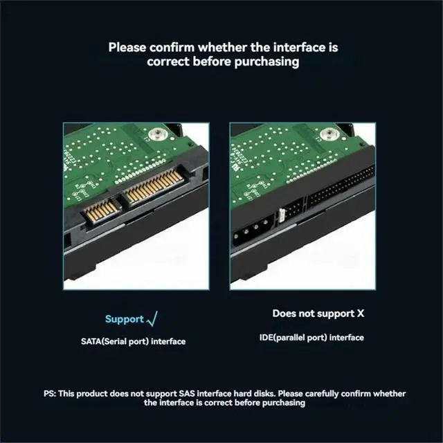 Alt view image 6 of 6 - USB 3.0 to SATA Cable SATA III Hard Drive Converter External Hard Drive Cable for 2.5" 3.5" SSD HDD Hard Drive Disk