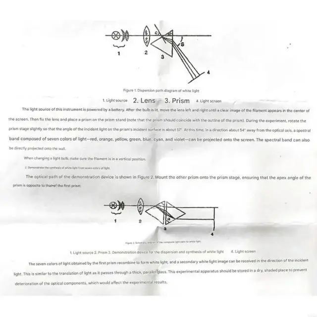 Alt view image 5 of 6 - Professional Light Spectrum Synthesis Demonstration Physics Optical Equipment Physics Teaching Tool For School