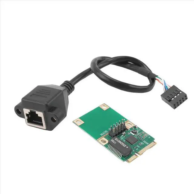 Alt view image 6 of 6 - MINI PCI-E to Gigabit Ethernet Server Network Card 1000Mbps Gigabit Ethernet RJ45 LAN Network Adapter Straight PIN