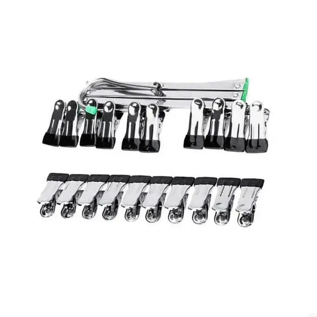 Alt view image 5 of 6 - Darkroom 120 135 Film Stainless Steel Hangers Collapsible Rack with Clips