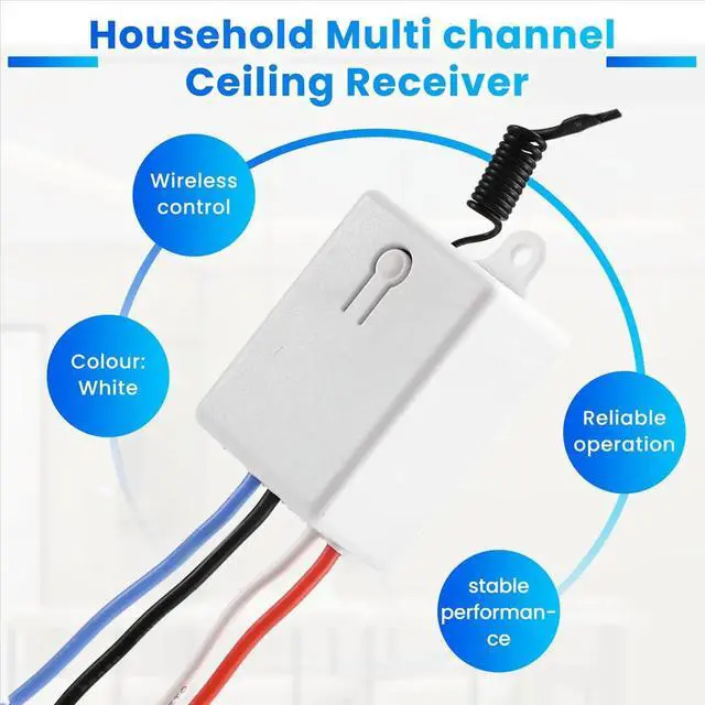 Alt view image 3 of 6 - LED Light Remote Control Switch Receiver Wiring-Free Switch